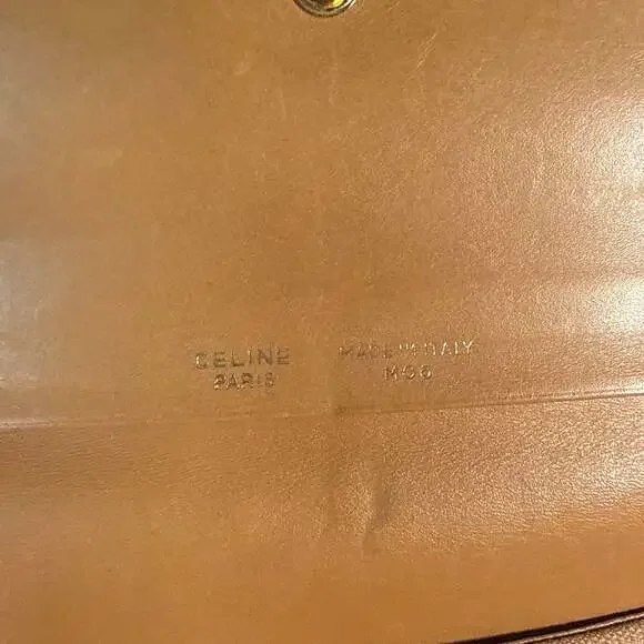Auth. Vintage Celine leather wallet,